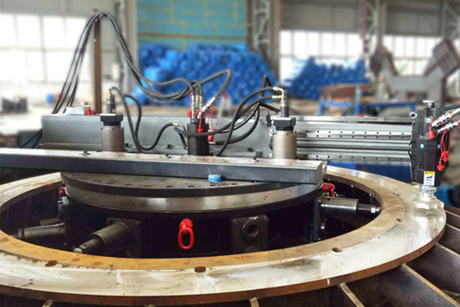 大型法兰面现场加工