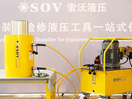 PA集团液压sov电动泵+500吨液压千斤顶顶升